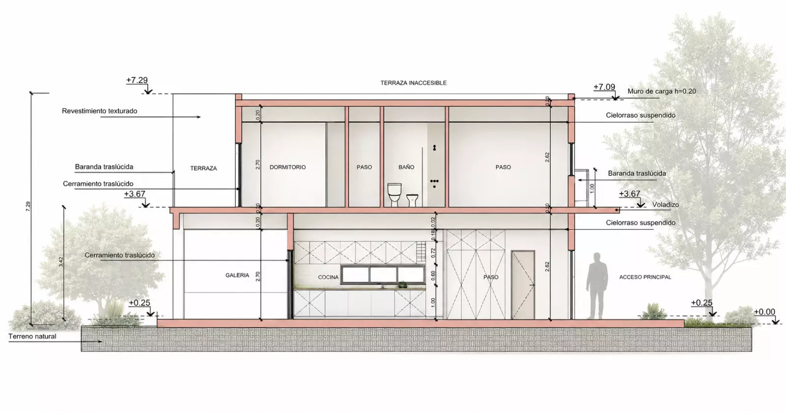 Vivienda H.A.S_04 · Corte